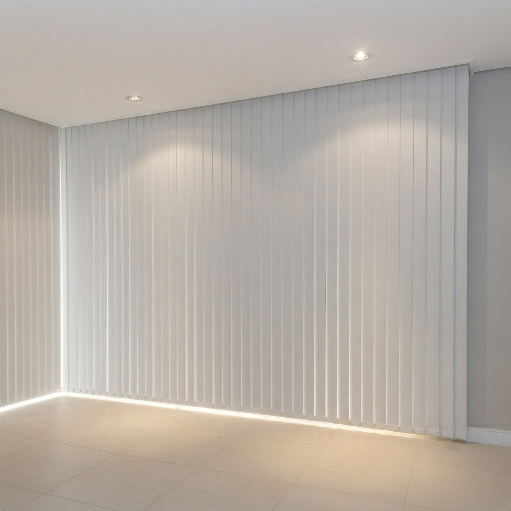 Cortina Bandas Verticales Blackout -1.60 X 2.20- Blanco