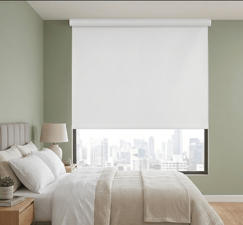 Cortina Roller Blackout Deco - 0.90 Ancho x 1.65 Alto - Blanco