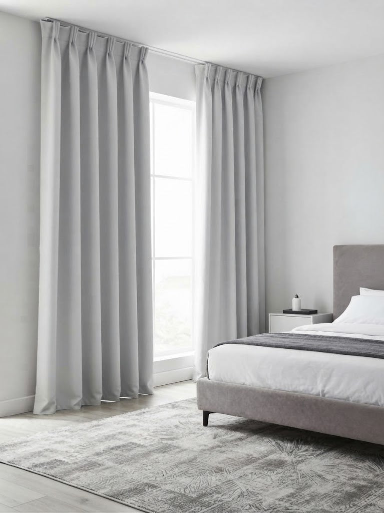 Cortina Riel Europeo Blackout Melody Blanco 2.00x2.20 | Texalia
