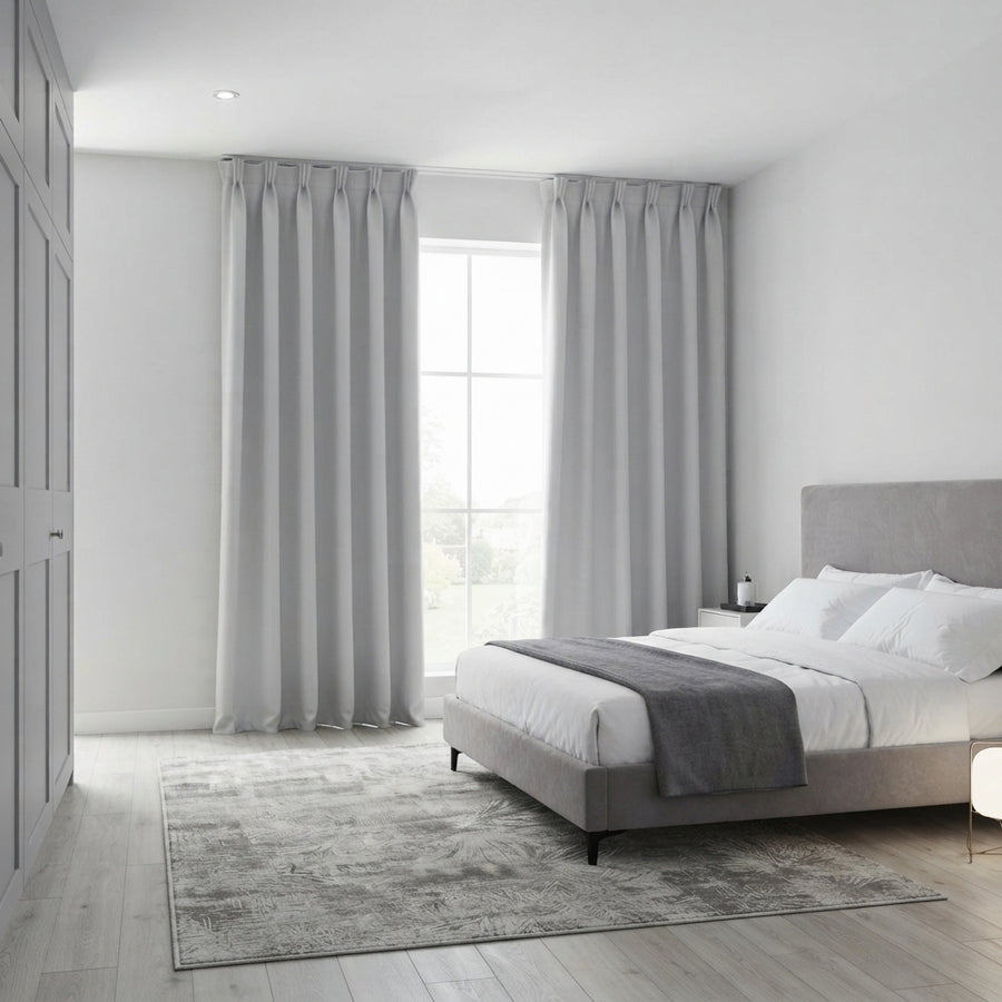 Cortina Riel Europeo Blackout Melody Blanco 2.60x2.40 | Texalia