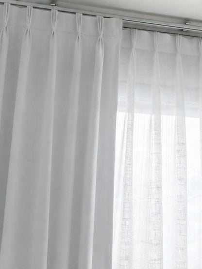 Cortina Riel Europeo Blackout Melody Blanco 2.00x2.20 | Texalia