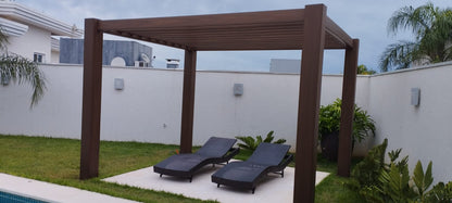 Pérgola 3.00 x 2.10 x 2.50 - vista sobre patio