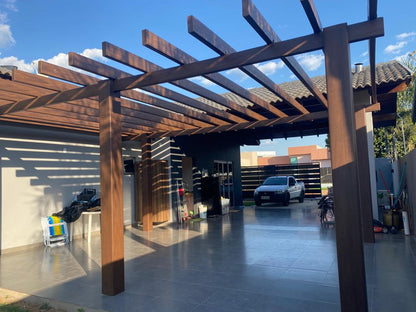 Pérgola 3.00 x 2.10 x 2.50 - vista sobre deck