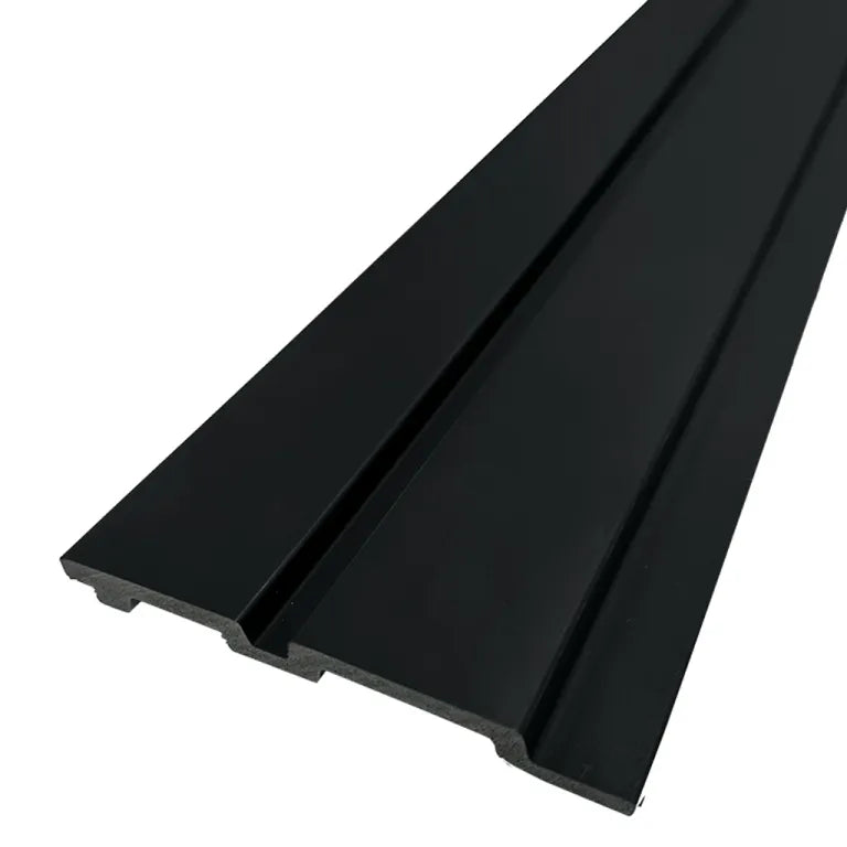 Perfil de Inicio Revestimiento Interior Flat Negro