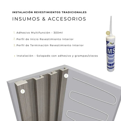 Revestimiento Tradicional Gris - detalle 6