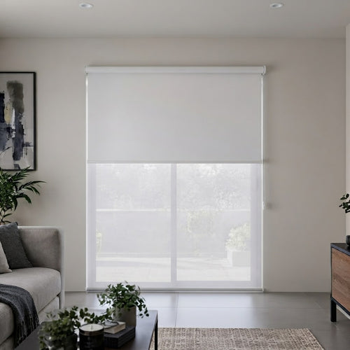 Cortina Roller Doble Blanco 2.00x2.20 | Texalia
