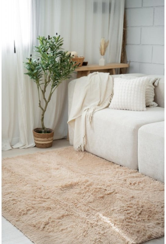 Alfombra SHAGGY Beige Oscuro