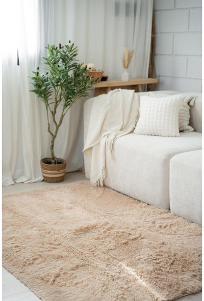 Alfombra SHAGGY Beige Oscuro